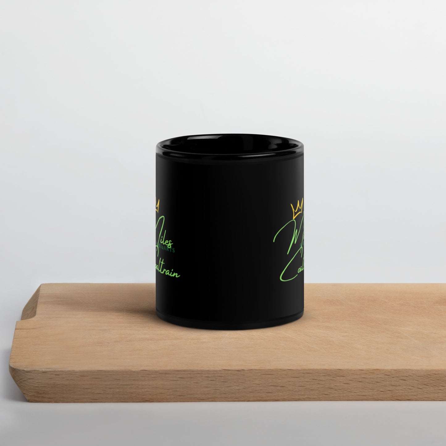 Miles Coaltrain MediaARTS Black Glossy Mug