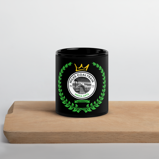 Miles Coaltrain MediaARTS University Black Glossy Mug